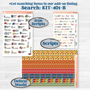 Summer or Autumn Bird Kit | Hobonichi Cousin Weekly & Daily Planner Kit Stickers | Whimsical Birds | KIT-401-E