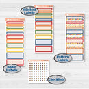 Summer or Autumn Bird Kit | A5 Compact Vertical Planner Kit Stickers for Erin Condren | Whimsical Birds | KIT-401-G