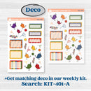 Summer or Autumn Bird Kit | Freestyle Kit Any Planner Kit Stickers | Whimsical Birds | KIT-401-K