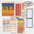 Summer or Autumn Bird Kit | A5 Daily Duo Planner Kit Stickers | Whimsical Birds | KIT-401-L