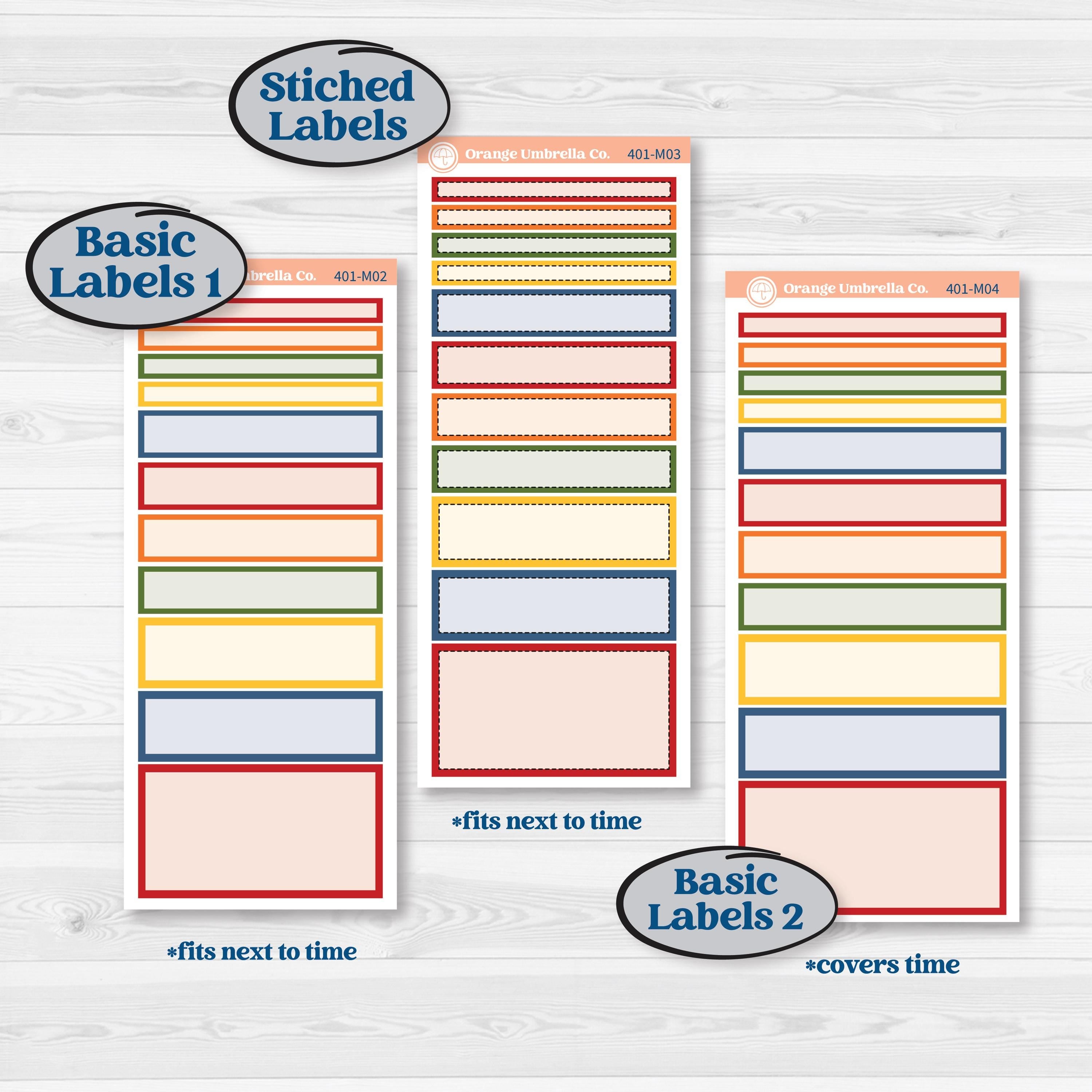 Summer or Autumn Bird Kit | 7x9 Erin Condren Daily Duo Planner Kit Stickers | Whimsical Birds | KIT-401-M