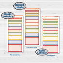 Summer or Autumn Bird Kit | 7x9 Erin Condren Daily Duo Planner Kit Stickers | Whimsical Birds | KIT-401-M