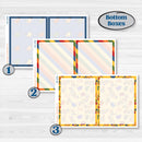 Summer or Autumn Bird Kit | 7x9 Erin Condren Daily Duo Planner Kit Stickers | Whimsical Birds | KIT-401-M