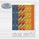 Summer or Autumn Bird Kit | 7x9 Erin Condren Daily Duo Planner Kit Stickers | Whimsical Birds | KIT-401-M