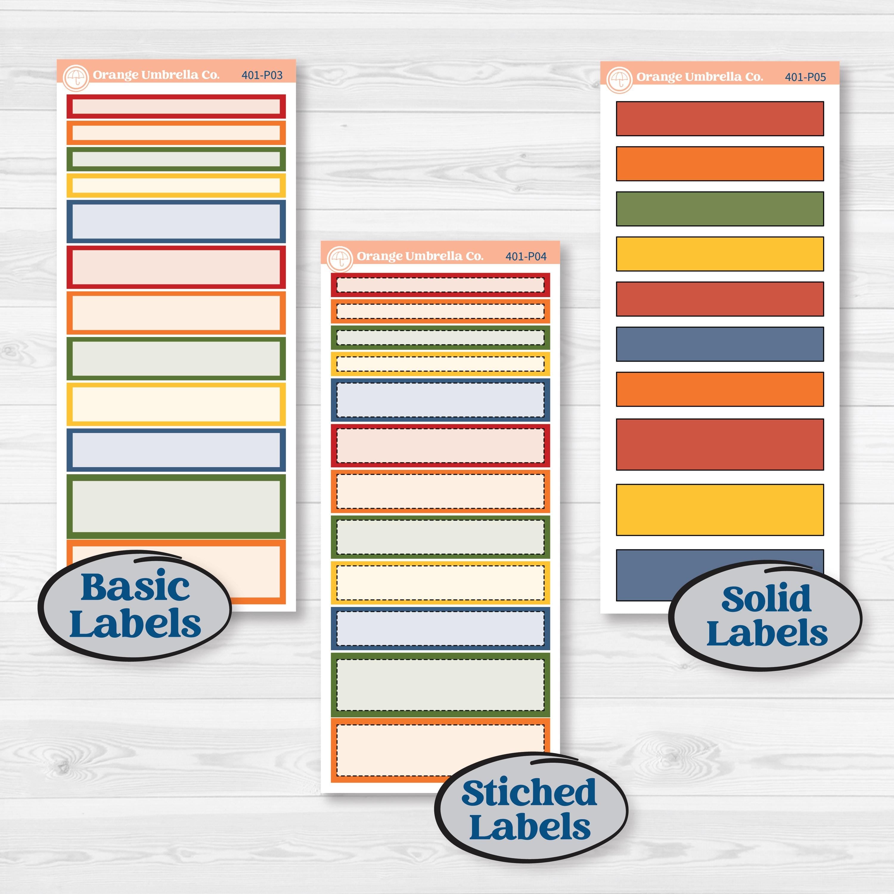 Summer or Autumn Bird Kit | 7x9 Plum Daily Planner Kit Stickers | Whimsical Birds | KIT-401-P