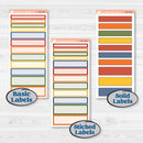 Summer or Autumn Bird Kit | 7x9 Plum Daily Planner Kit Stickers | Whimsical Birds | KIT-401-P