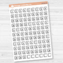 Calendar Date Dots | F17 Font Monthly Planner Stickers | B-231