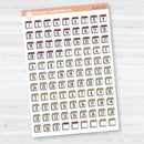 Calendar Date Dots | F17 Font Monthly Planner Stickers | B-231