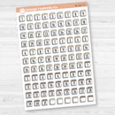 Calendar Date Dots | F17 Font Monthly Planner Stickers | B-231