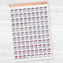 Calendar Date Dots | Font Monthly Planner Stickers | F17 Clear Matte | B-231-CM