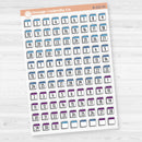 Calendar Date Dots | Font Monthly Planner Stickers | F17 Clear Matte | B-231-CM