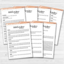 Bible Reading Tracker Dashboard | A5 Full Sheet Sticker | C-445 to C-451