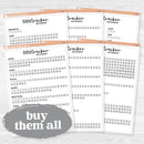 Bible Reading Tracker Dashboard | 7x9 Full Sheet Sticker | C-452 to C-457