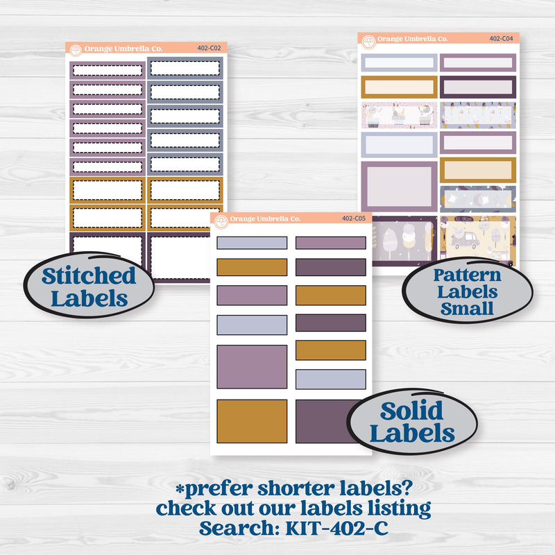 Ice Cream Celestial Kit | A5 Daily Duo Planner Kit Stickers | Scoops of Jupiter | KIT-402-L