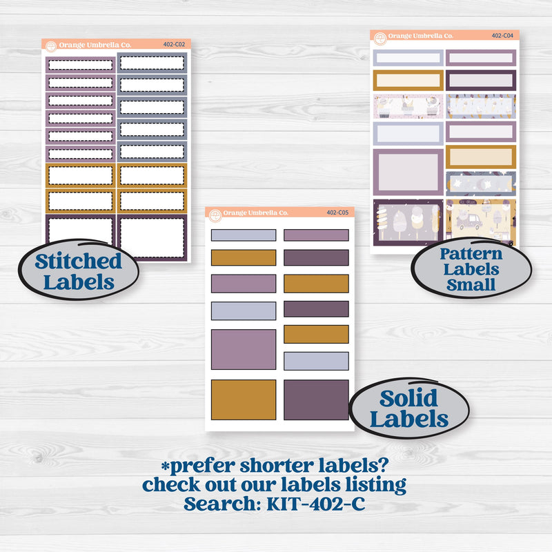 Ice Cream Celestial Kit | 7x9 Erin Condren Daily Duo Planner Kit Stickers | Scoops of Jupiter | KIT-402-M