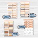 Fall Leaves Autumn Kit | Hobonichi Cousin Weekly & Daily Planner Kit Stickers | All Fall Down | KIT-403-E