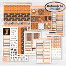 Fall Leaves Autumn Kit | Hobonichi Cousin Weekly & Daily Planner Kit Stickers | All Fall Down | KIT-403-E