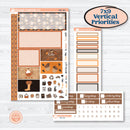 Fall Leaves Autumn Kit | Plum Vertical Priorities 7x9 Planner Kit Stickers | All Fall Down | KIT-403-J