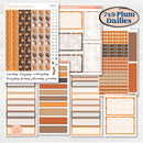Fall Leaves Autumn Kit | 7x9 Plum Daily Planner Kit Stickers | All Fall Down | KIT-403-P