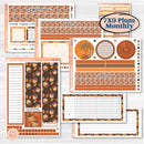 Fall Leaves Autumn Kit | 7x9 Plum Monthly & Dashboard Planner Kit Stickers | All Fall Down | KIT-403-T