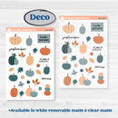 Bold Pumpkin Planner Kit | Weekly Sticker Kit for Vertical Planners like Erin Condren | Perfect Pumpkin | KIT-404-A