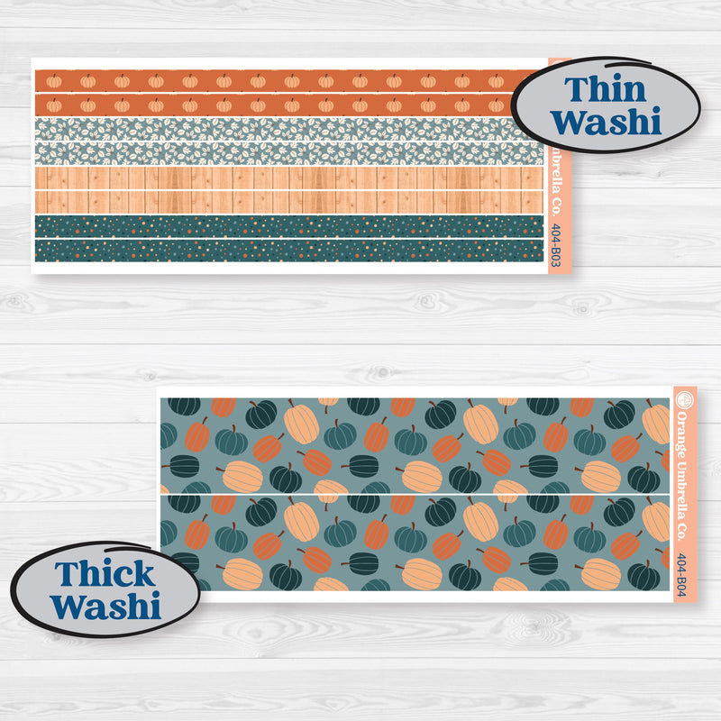 Bold Pumpkin Planner Kit | Weekly Add-On Planner Kit Stickers | Perfect Pumpkin | KIT-403-B
