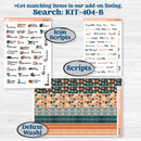 Bold Pumpkin Planner Kit | Hobonichi Cousin Weekly & Daily Planner Kit Stickers | Perfect Pumpkin | KIT-404-E