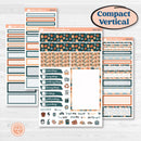 Bold Pumpkin Planner Kit | A5 Compact Vertical Planner Kit Stickers for Erin Condren | Perfect Pumpkin | KIT-404-G