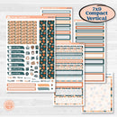 Bold Pumpkin Planner Kit | 7x9 Compact Vertical Planner Kit Stickers | Perfect Pumpkin | KIT-404-H