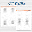 Bold Pumpkin Planner Kit | Freestyle Kit Any Planner Kit Stickers | Perfect Pumpkin | KIT-404-K