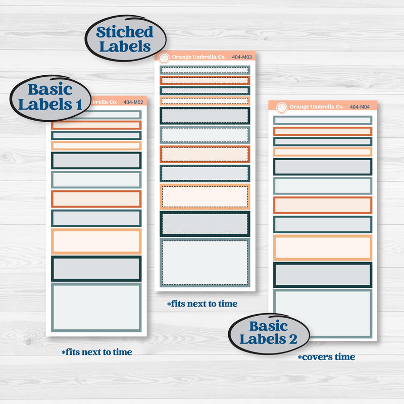 Bold Pumpkin Planner Kit | 7x9 Erin Condren Daily Duo Planner Kit Stickers | Perfect Pumpkin | KIT-404-M