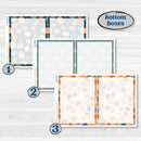 Bold Pumpkin Planner Kit | 7x9 Erin Condren Daily Duo Planner Kit Stickers | Perfect Pumpkin | KIT-404-M