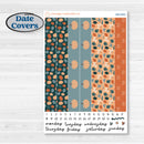 Bold Pumpkin Planner Kit | 7x9 Erin Condren Daily Duo Planner Kit Stickers | Perfect Pumpkin | KIT-404-M