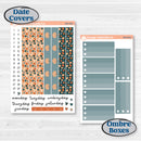 Bold Pumpkin Planner Kit | A5 Plum Daily Planner Kit Stickers | Perfect Pumpkin | KIT-404-N