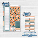Bold Pumpkin Planner Kit | Laurel Denise Softbound Monthly Planner Sticker Kit | Vertical & Horizontal | Perfect Pumpkin | KIT-404-QA
