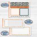 Bold Pumpkin Planner Kit | 7x9 Plum Monthly & Dashboard Planner Kit Stickers | Perfect Pumpkin | KIT-404-T