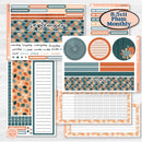 Bold Pumpkin Planner Kit | 8.5x11 Plum Monthly & Dashboard Planner Kit Stickers | Perfect Pumpkin | KIT-404-U