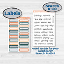 Bold Pumpkin Planner Kit | A5 Erin Condren Monthly & Dashboard Sticker Kit | 2024-2025 Planners | Perfect Pumpkin | KIT-404-V