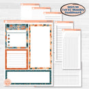 Bold Pumpkin Planner Kit | 7x9 Erin Condren Life Planner Monthly Dashboard Sticker Kit | 2025-2026 Planners | Perfect Pumpkin | KIT-404-WA
