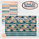 Bold Pumpkin Planner Kit | 8.5 x 11 Erin Condren Monthly Planner Kit Stickers | Perfect Pumpkin | KIT-404-X