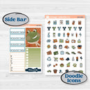 Woodland Frog Planner Kit | Weekly Add-On Planner Kit Stickers | Cameron | KIT-405-B
