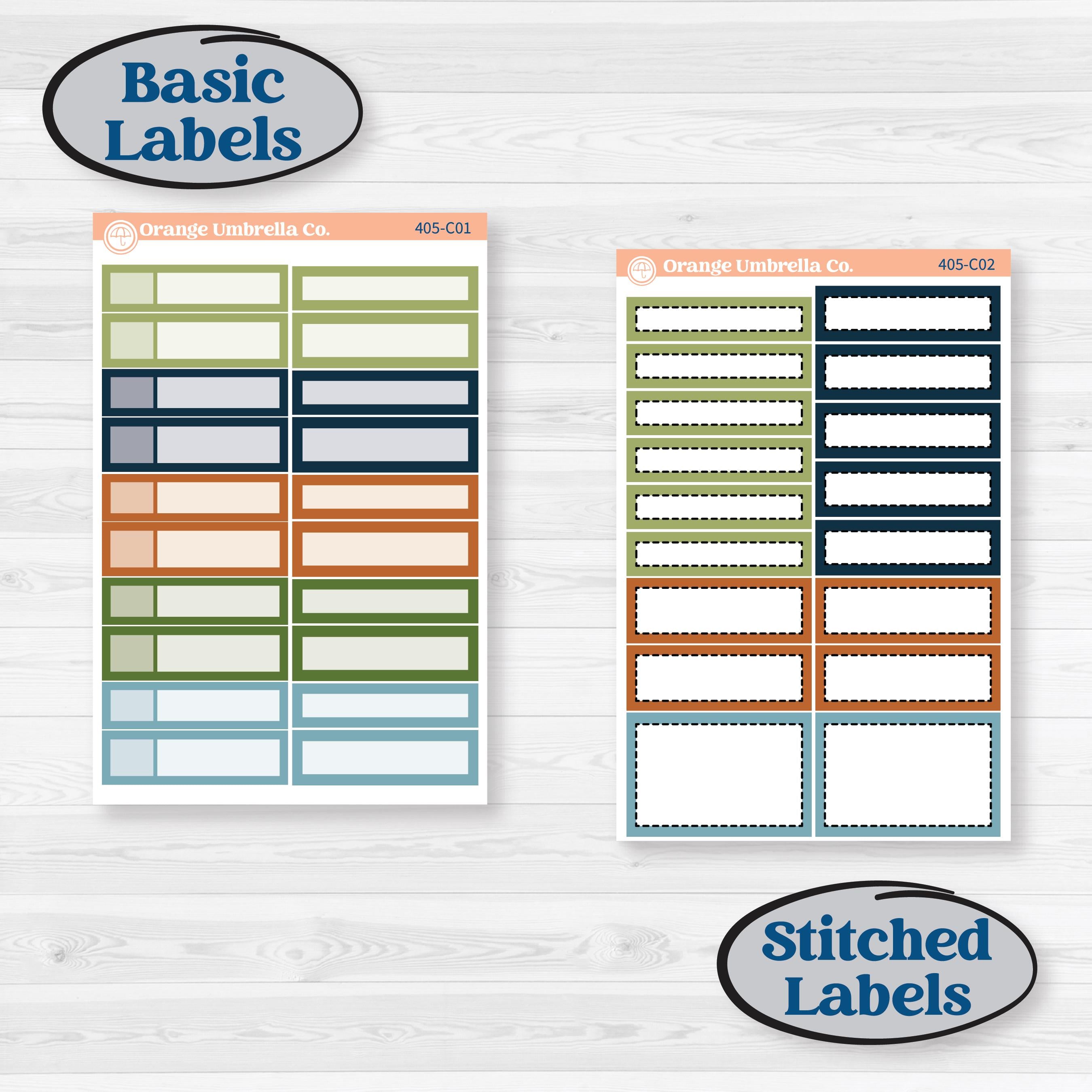 Woodland Frog Planner Kit | Weekly Add-On Labels Planner Kit Stickers | Cameron | KIT-405-C