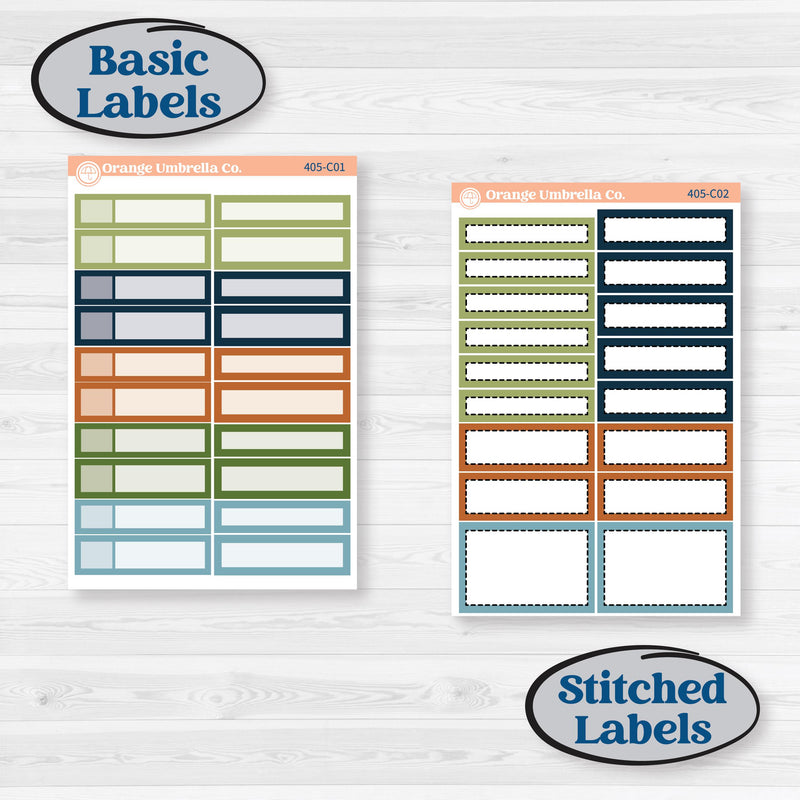 Woodland Frog Planner Kit | Weekly Add-On Labels Planner Kit Stickers | Cameron | KIT-405-C