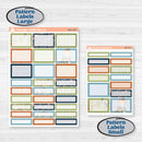 Woodland Frog Planner Kit | Weekly Add-On Labels Planner Kit Stickers | Cameron | KIT-405-C