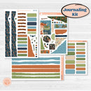 Woodland Frog Planner Kit | Journaling Kit Planner Stickers | Cameron | KIT-405-D