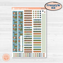 Woodland Frog Planner Kit | Freestyle Kit Any Planner Kit Stickers | Cameron | KIT-405-K