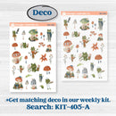 Woodland Frog Planner Kit | Freestyle Kit Any Planner Kit Stickers | Cameron | KIT-405-K