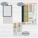 Woodland Frog Planner Kit | 7x9 Erin Condren Daily Duo Planner Kit Stickers | Cameron | KIT-405-M