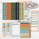 Woodland Frog Planner Kit | 7x9 Erin Condren Daily Duo Planner Kit Stickers | Cameron | KIT-405-M