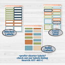 Woodland Frog Planner Kit | A5 Plum Daily Planner Kit Stickers | Cameron | KIT-405-N